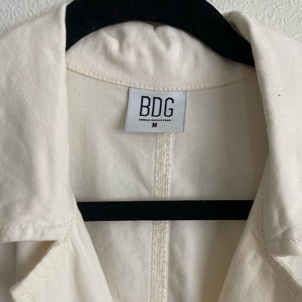 Urban Outfitters Off White Denim 100% Cotton Romper, Size: Medium - Picture 2 of 5